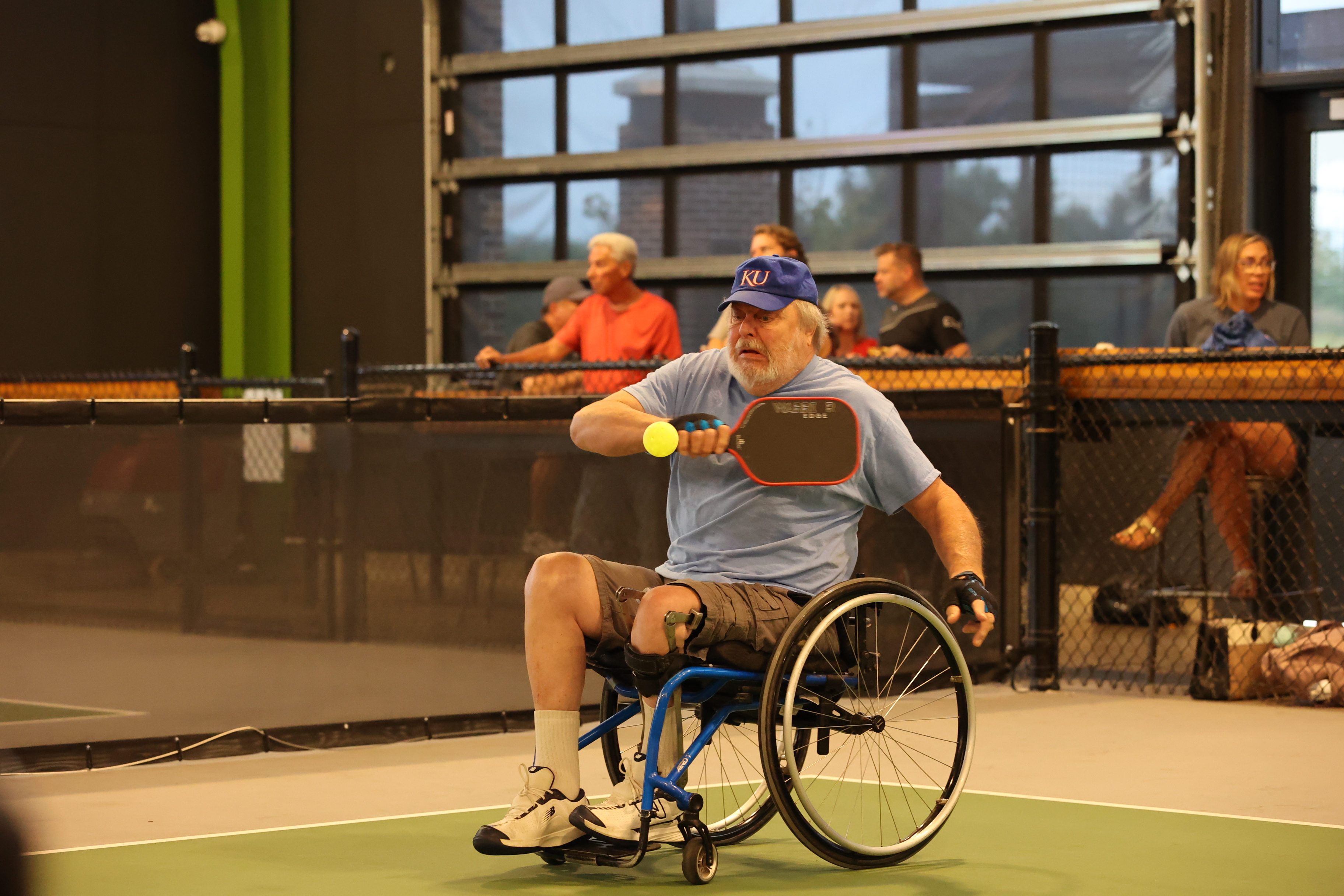 Playing pickleball